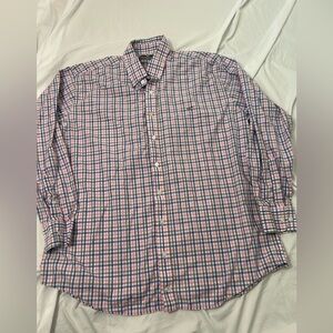Men’s Southern Point Co. The Hadley Shirt XL Pink Blue Plaid Long Sleeve
